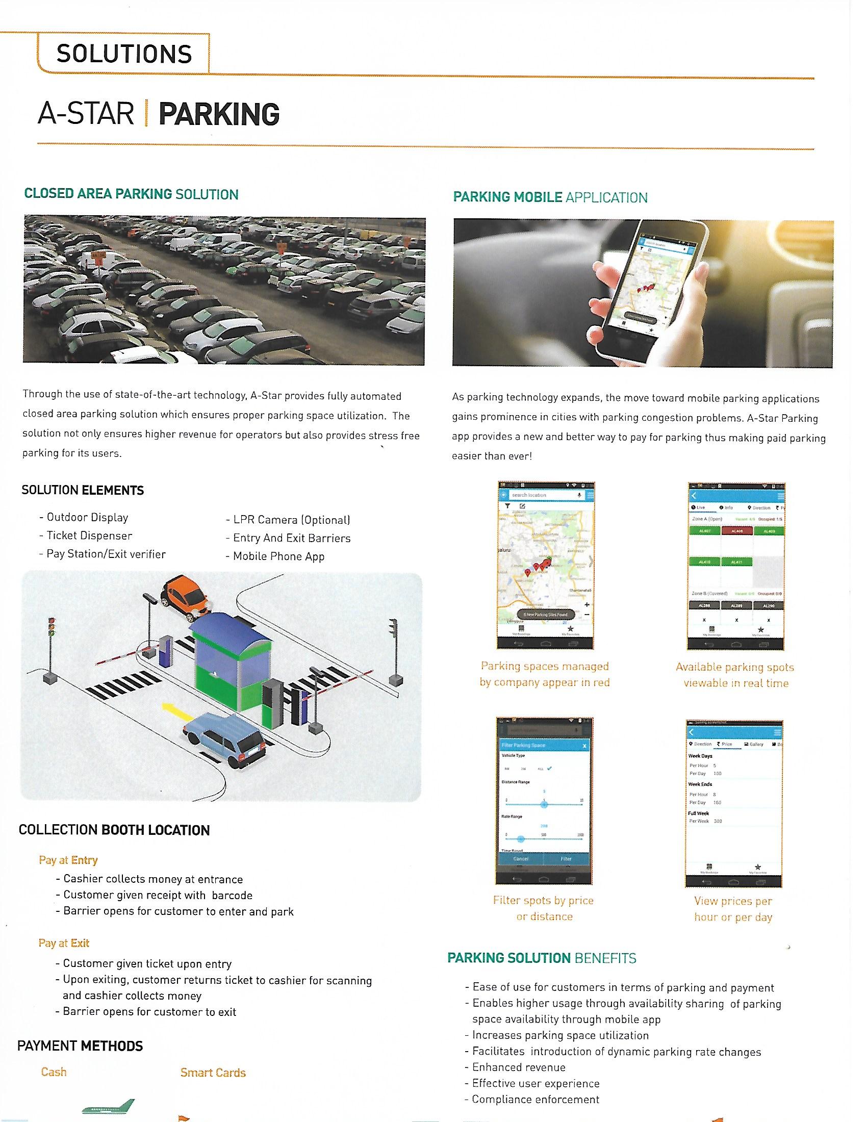Parking Solution, Parking solution