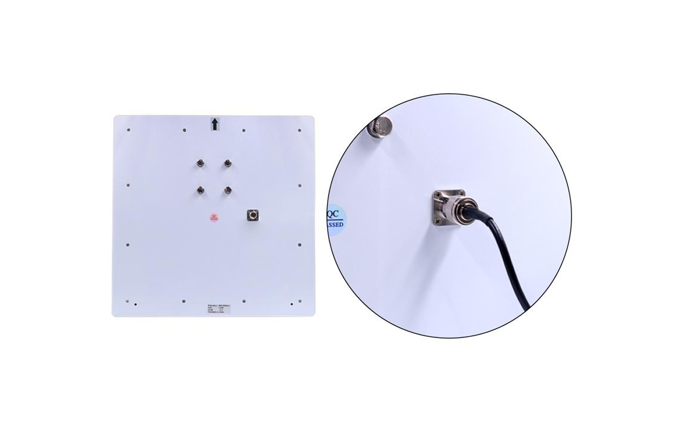 Rear of SM-T0450 antenna showing mounting studs and connector
